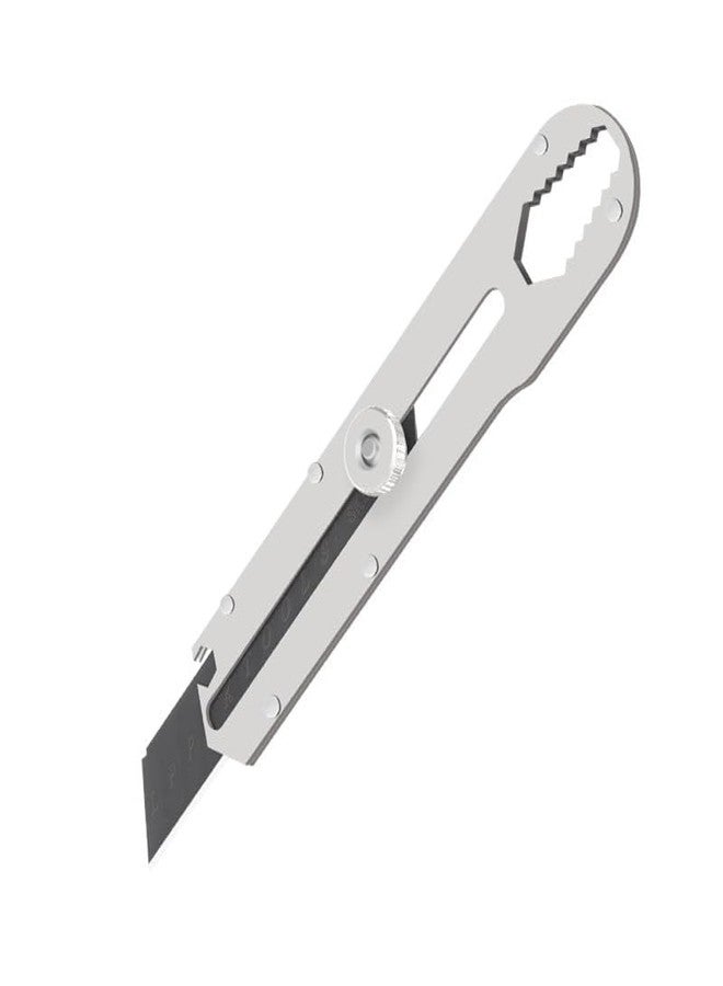 KPS Professional 6 In 1 Stainless Steel Pocket Cutter | Multipurpose Tool With Blade | For Camping/Hiking/Travel/Emergency Accessories | Box/Cartons Cutter (Pack of 1) - Image 1